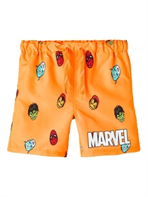 NAME IT Marvel Badeshorts Mag Orange Pop